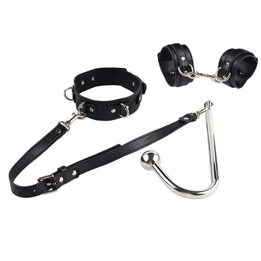 Collar Cuffs Elegant Beaded Anal 5334 and Hook with 0224